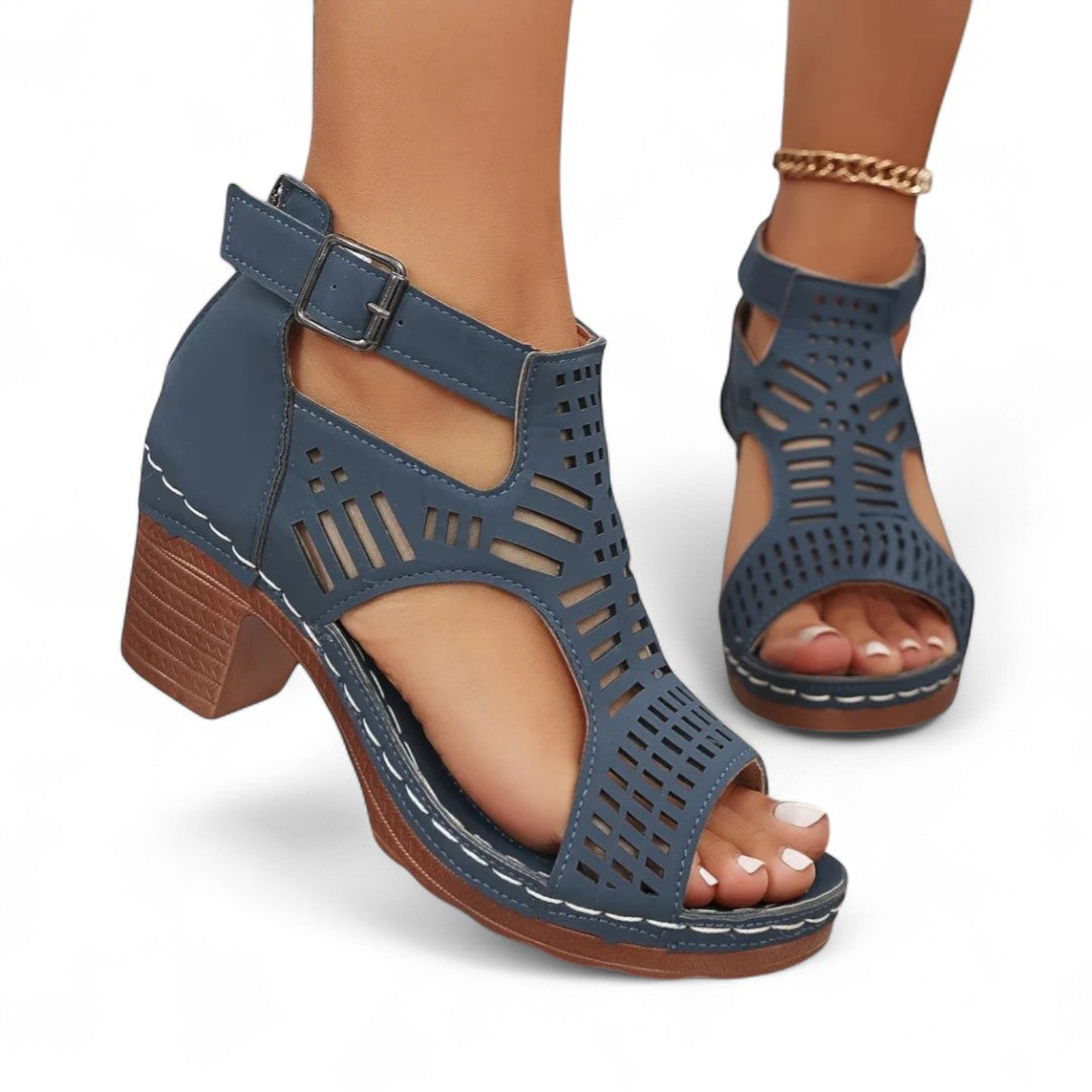 Mara Cutout Heel Sandals
