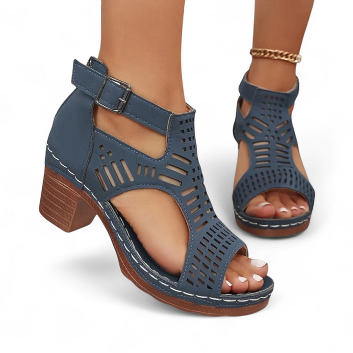 Mara Cutout Heel Sandals