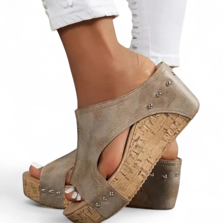 Sasha Wedge Slide Sandals