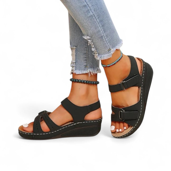 Terra Adjustable Wedge Sandals