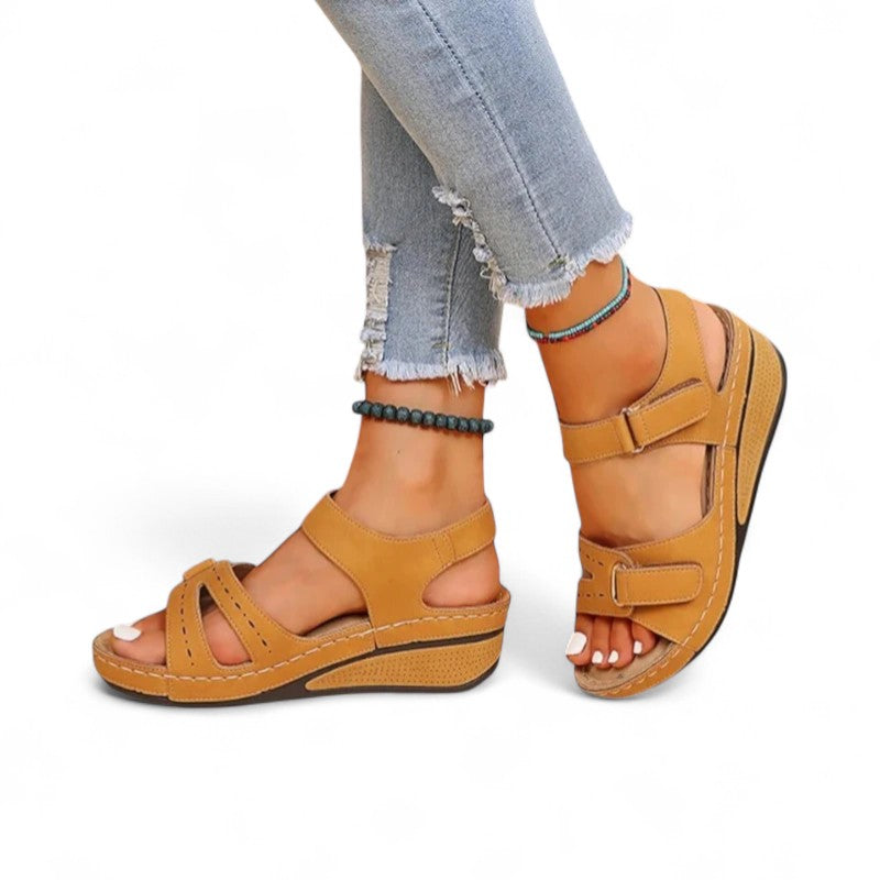 Terra Adjustable Wedge Sandals