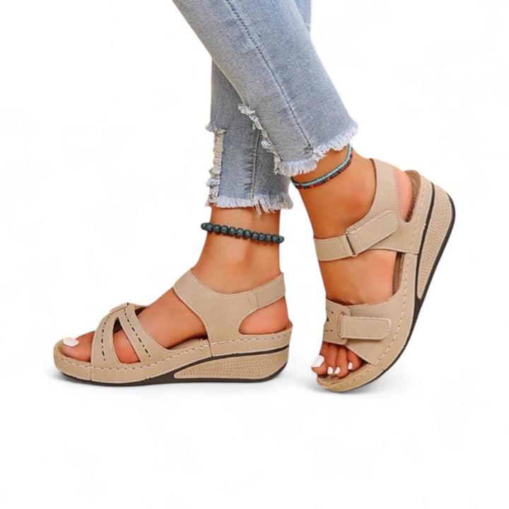 Terra Adjustable Wedge Sandals