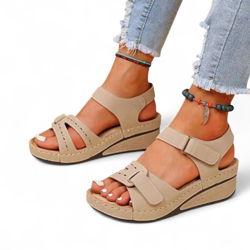 Terra Adjustable Wedge Sandals