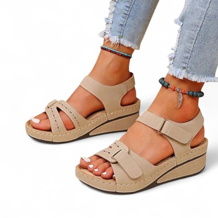 Terra Adjustable Wedge Sandals