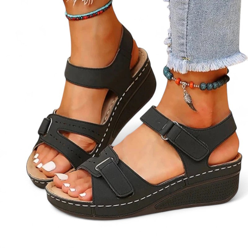 Terra Adjustable Wedge Sandals