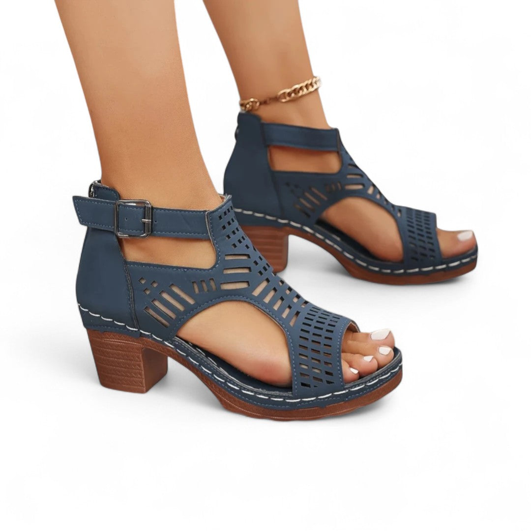 Mara Cutout Heel Sandals