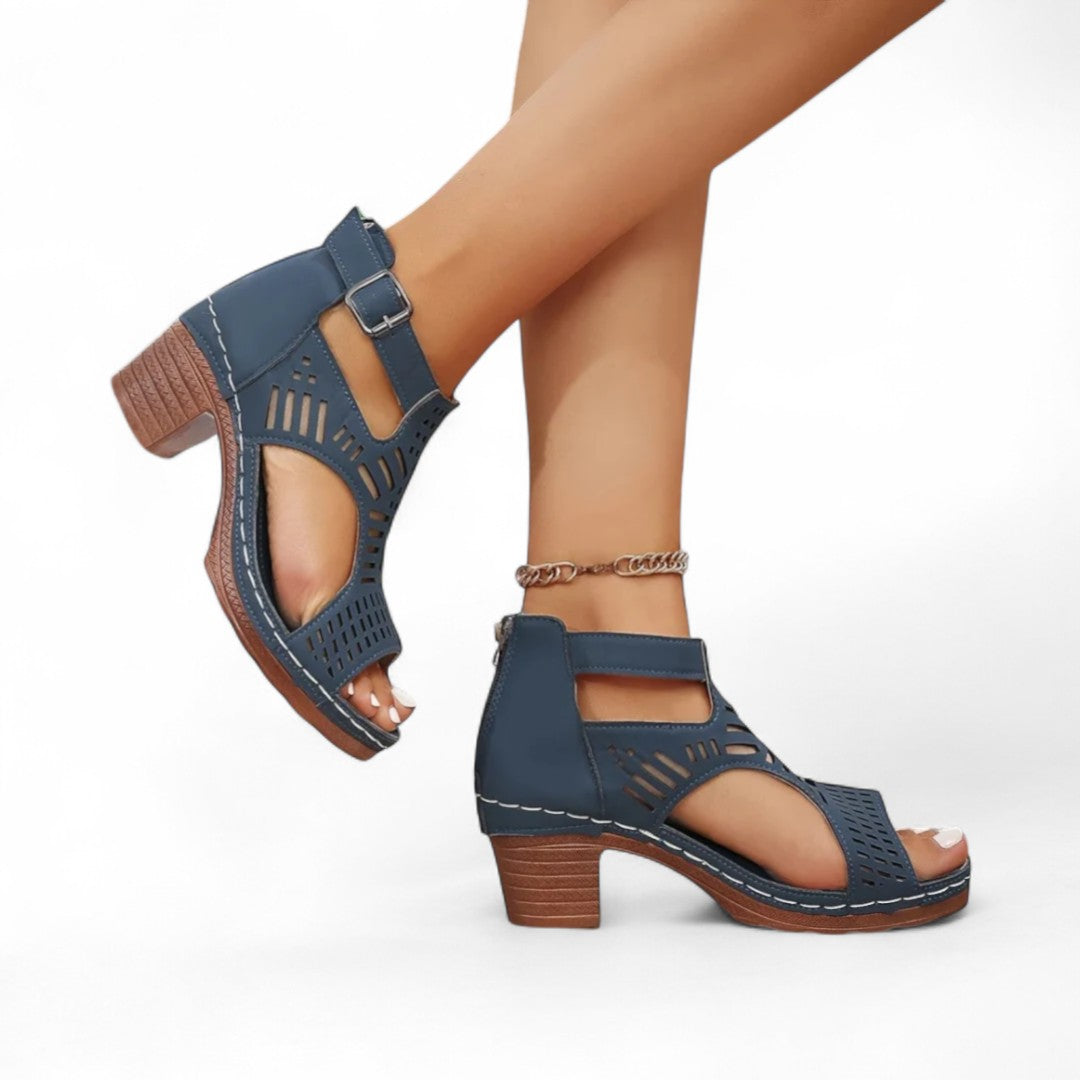 Mara Cutout Heel Sandals