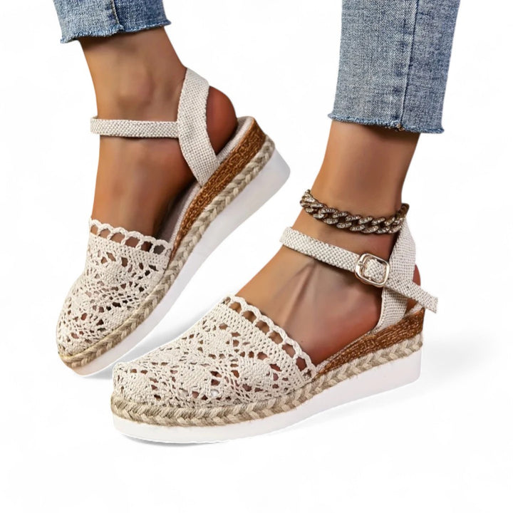 Lyra Crochet Platform Sandals