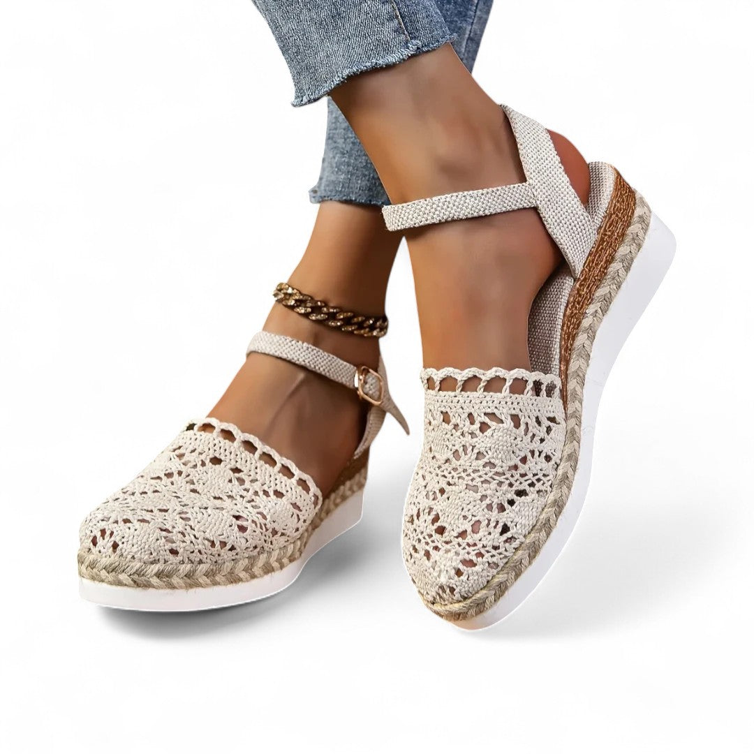 Lyra Crochet Platform Sandals