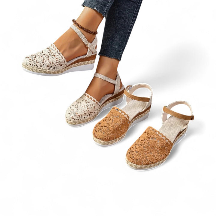 Lyra Crochet Platform Sandals