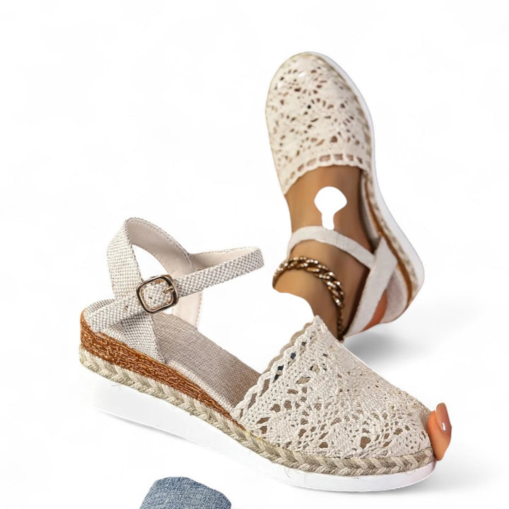 Lyra Crochet Platform Sandals