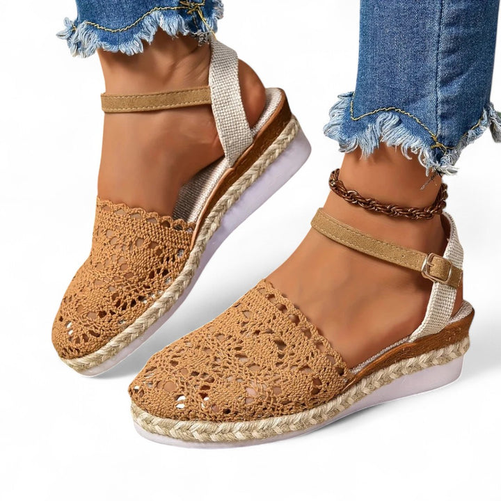 Lyra Crochet Platform Sandals