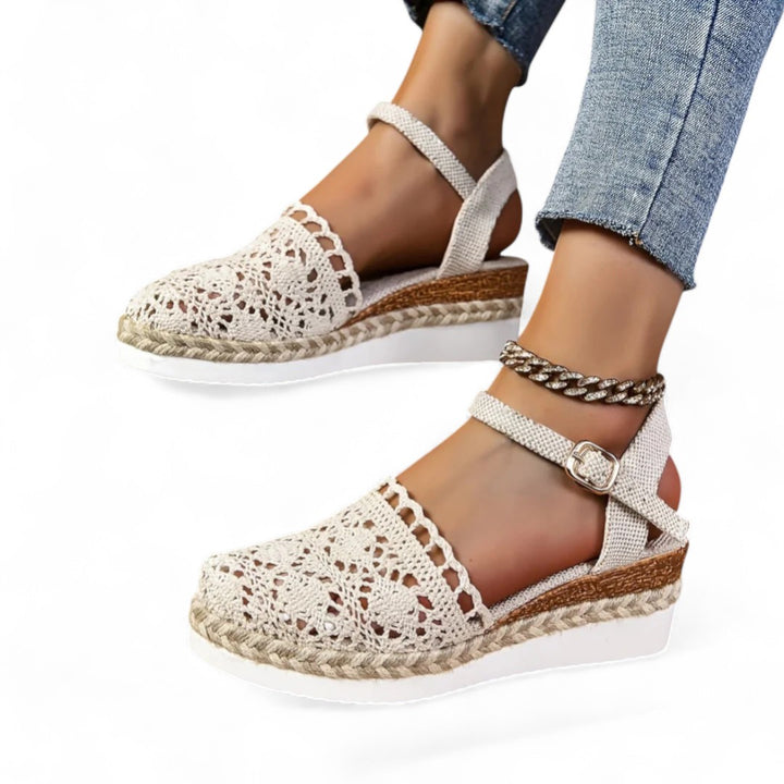 Lyra Crochet Platform Sandals