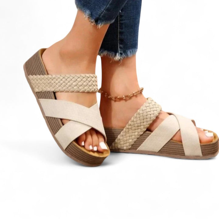 Kaia Braided Platform Sandals