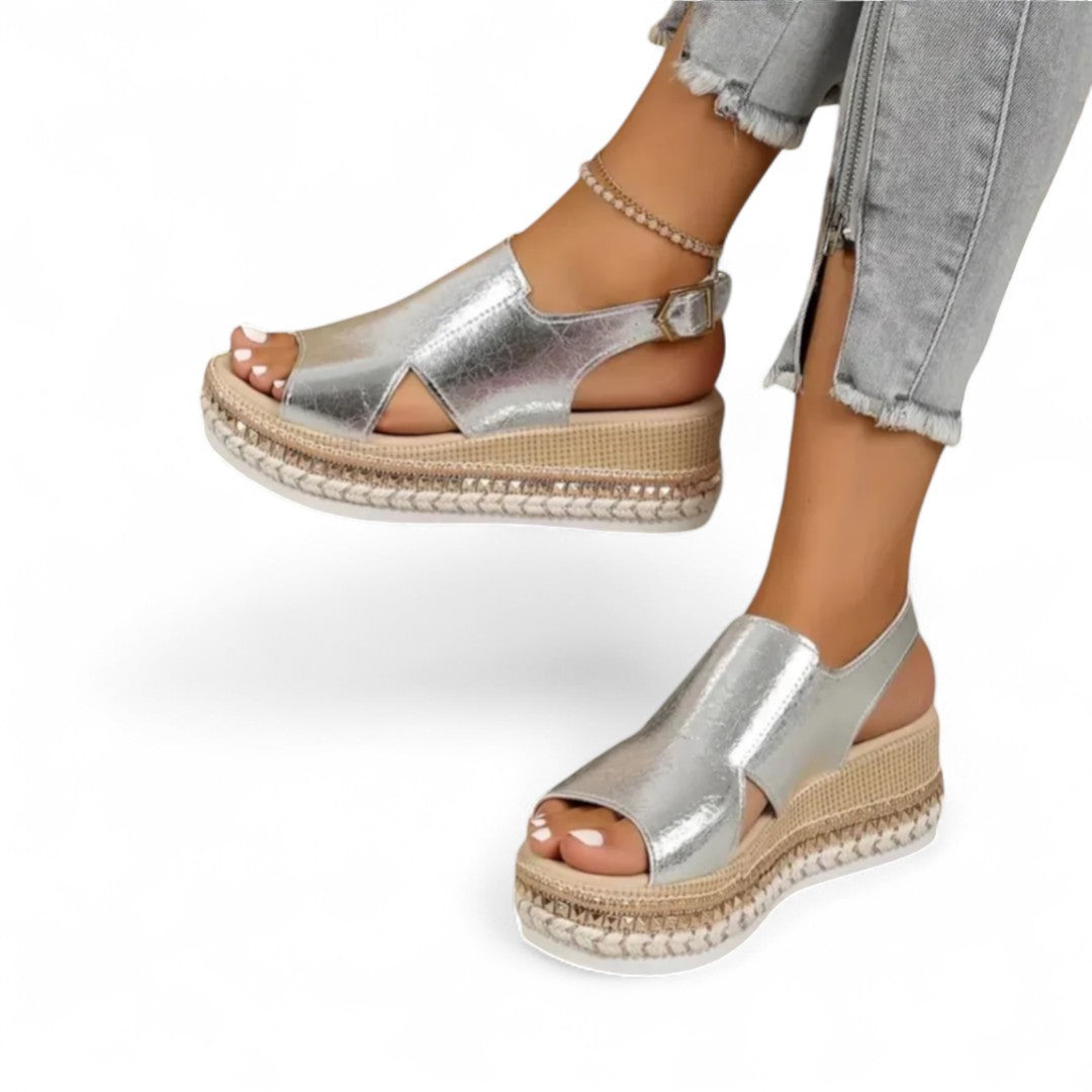 Livia Metallic Platform Sandals